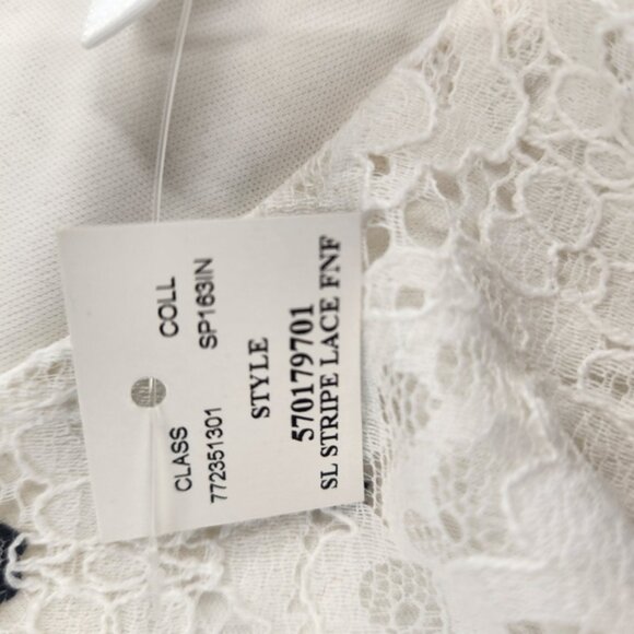 White House Black Market Black And White Lace Sleeveless Dress‎ Womens 14 - Picture 4 of 5